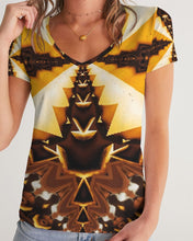 Afbeelding in Gallery-weergave laden, Melange 1 Women&#39;s V-Neck Tee
