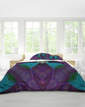 Cargar imagen en el visor de la galería, Night Flower Queen Duvet Cover Set