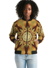 Afbeelding in Gallery-weergave laden, Wood Gold 1 Women&#39;s Bomber Jacket