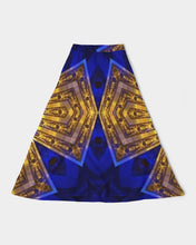 Afbeelding in Gallery-weergave laden, Lapiz Gold 1 Women&#39;s A-Line Midi Skirt