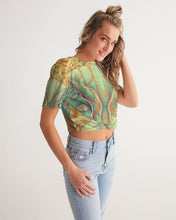 Carica l&#39;immagine nel visualizzatore di Gallery, ostara24 Women&#39;s Twist-Front Cropped Tee