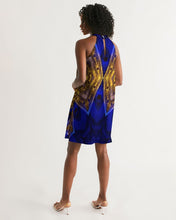 Afbeelding in Gallery-weergave laden, Lapiz Gold 1 Women&#39;s Halter Dress