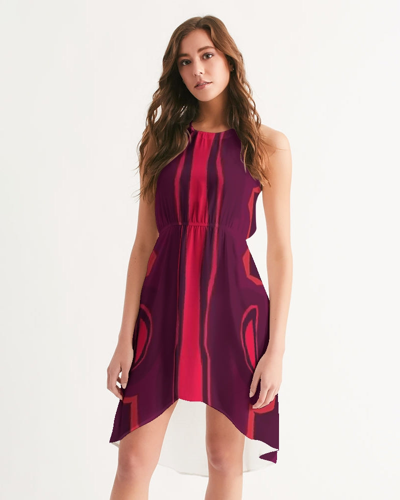newfall9 Women's High-Low Halter Dress