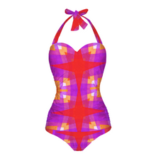 Afbeelding in Gallery-weergave laden, Leila 8 Women&#39;s Halterneck One Piece Swimsuit