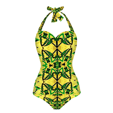 Ganjija 6 Women's Halterneck One Piece Swimsuit
