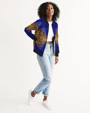 Afbeelding in Gallery-weergave laden, Lapiz Gold 1 Women&#39;s Bomber Jacket