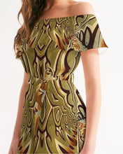 Indlæs billede til gallerivisning Wood Gold 2 Women&#39;s Off-Shoulder Dress