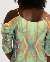 Indlæs billede til gallerivisning ostara24 Women&#39;s Open Shoulder A-Line Dress