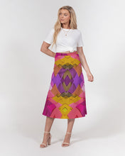 Afbeelding in Gallery-weergave laden, Origami 1 Women&#39;s A-Line Midi Skirt