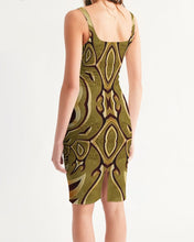 Cargar imagen en el visor de la galería, Wood Gold 2 Women&#39;s Midi Bodycon Dress