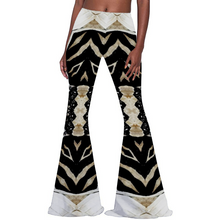 Carica l&#39;immagine nel visualizzatore di Gallery, Funkee1 Women&#39;s Print Stretch Bell Bottom Flare Pants Trousers