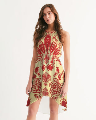 Paprika 1 Women's High-Low Halter Dress