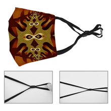 Afbeelding in Gallery-weergave laden, Woodcut 2 Face Mouth Mask