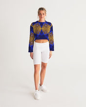 Afbeelding in Gallery-weergave laden, Lapiz Gold 1 Women&#39;s Cropped Sweatshirt