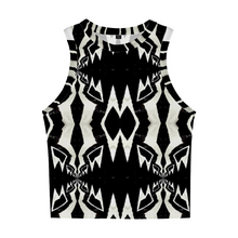 Load image into Gallery viewer, All Over Print Women&#39;s Sleeveless Top Crop Top Cropped Tank Top