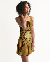 Cargar imagen en el visor de la galería, Wood Gold 1 Women&#39;s Racerback Dress