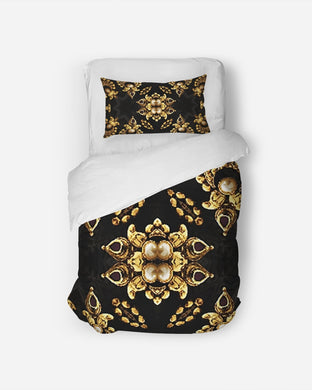Black Gold 1 Twin Duvet Cover Set