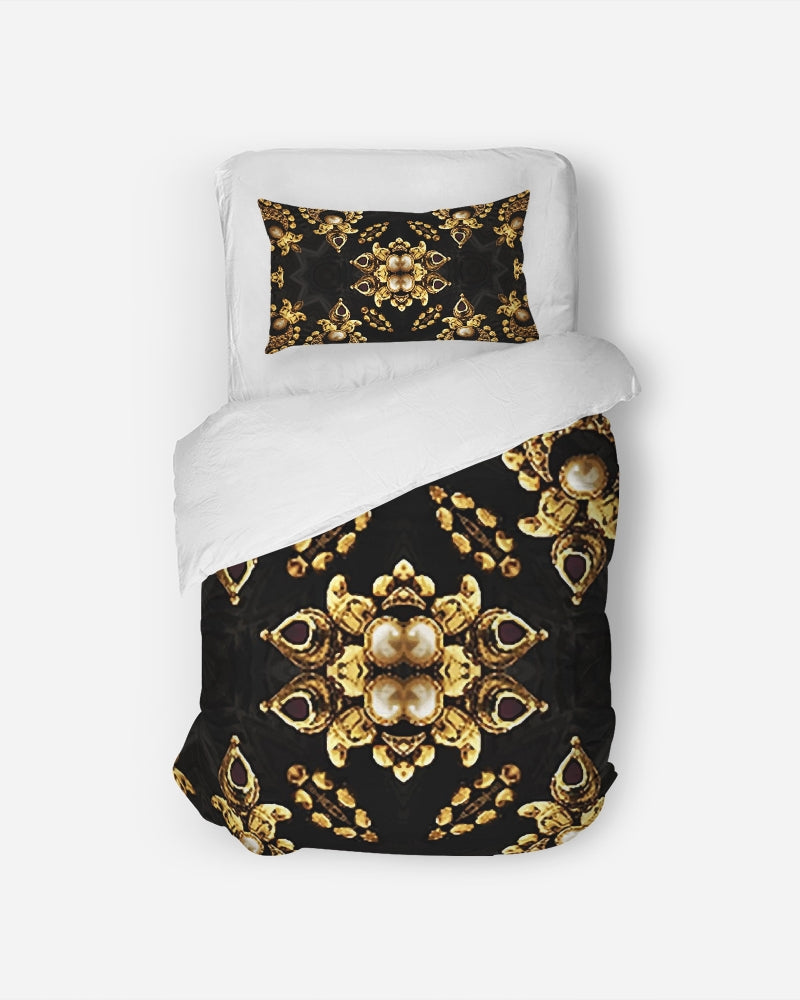 Black Gold 1 Twin Duvet Cover Set