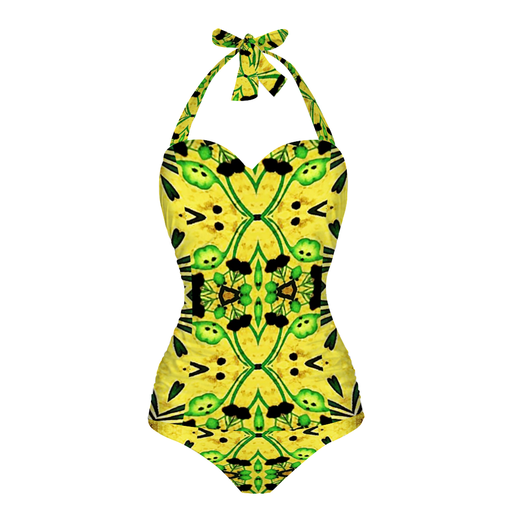 Ganjija 1 Halterneck One Piece Swimsuit