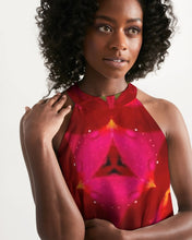 Afbeelding in Gallery-weergave laden, Red Blush 1 Women&#39;s Halter Dress