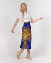 Afbeelding in Gallery-weergave laden, Lapiz Gold 1 Women&#39;s A-Line Midi Skirt