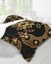 Afbeelding in Gallery-weergave laden, Black Gold 1 Queen Duvet Cover Set