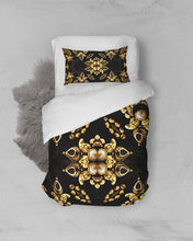 Afbeelding in Gallery-weergave laden, Black Gold 1 Twin Duvet Cover Set