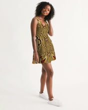 Afbeelding in Gallery-weergave laden, Wood Gold 2 Women&#39;s Scoop Neck Skater Dress