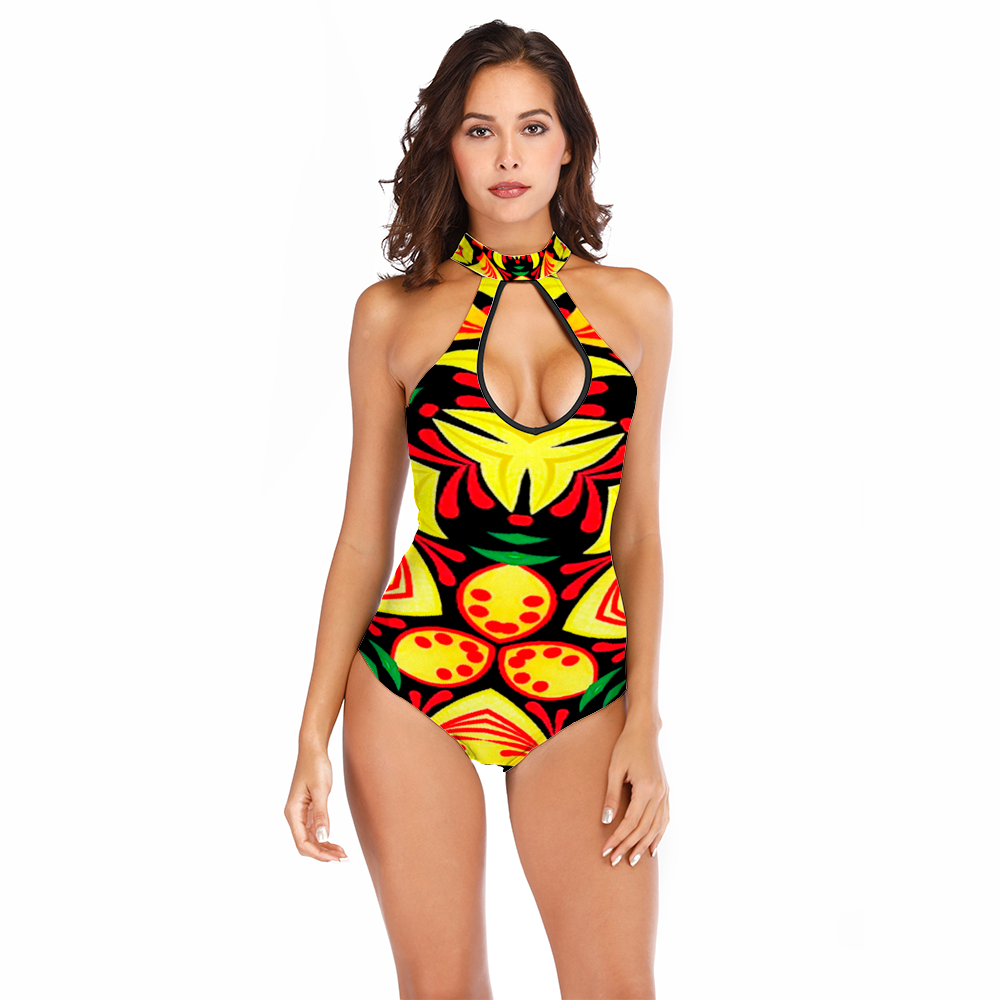 Tropi 1  Halterneck Openback Swimsuit