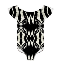 Load image into Gallery viewer, Custom All Over Print Women&#39;s Flounce One Piece Swimsuit Vintage Beachwear