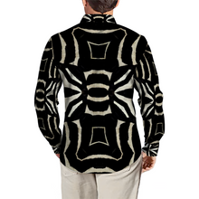 Cargar imagen en el visor de la galería, All Over Print Men&#39;s Fit Camp Collar Long Sleeve Shirt
