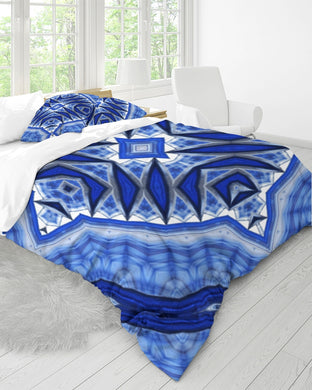 Lapis Snow 1 Queen Duvet Cover Set