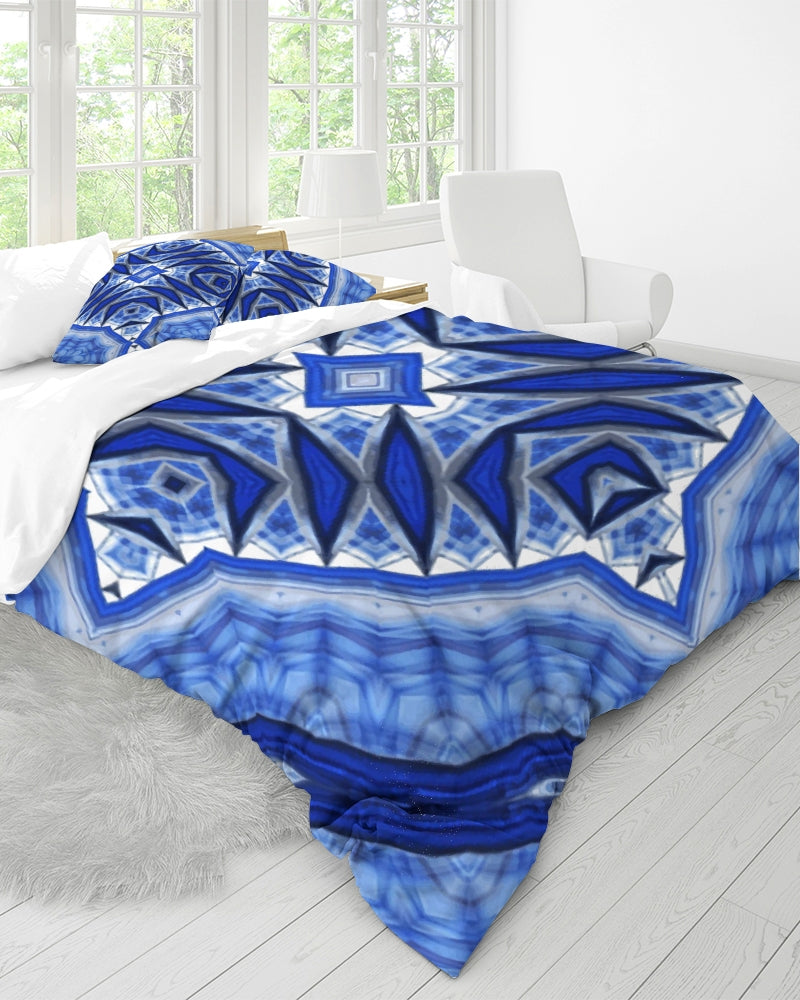 Lapis Snow 1 Queen Duvet Cover Set