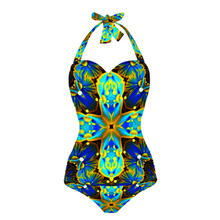 Afbeelding in Gallery-weergave laden, Azurea 2 Women&#39;s Halterneck One Piece Swimsuit