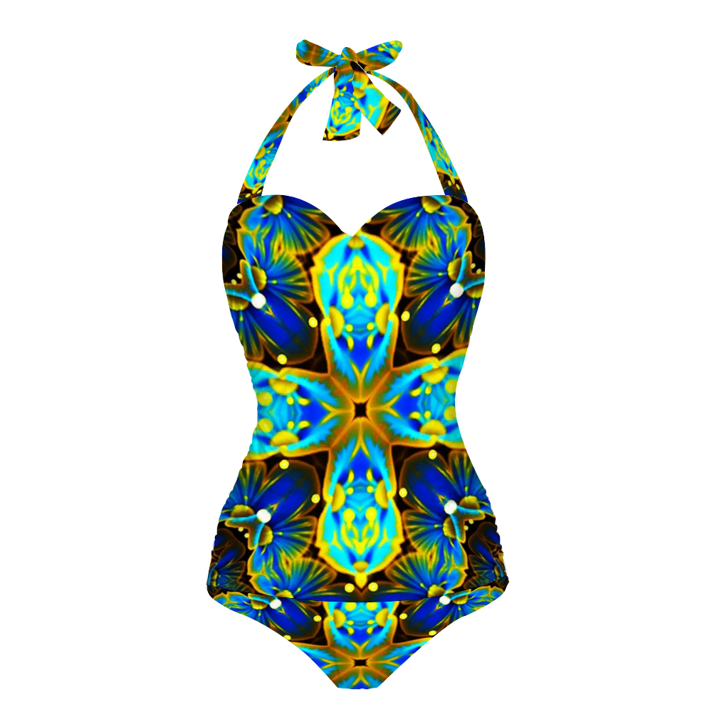 Azurea 2 Women's Halterneck One Piece Swimsuit