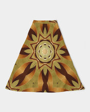 Afbeelding in Gallery-weergave laden, Wood Gold 1 Women&#39;s A-Line Midi Skirt
