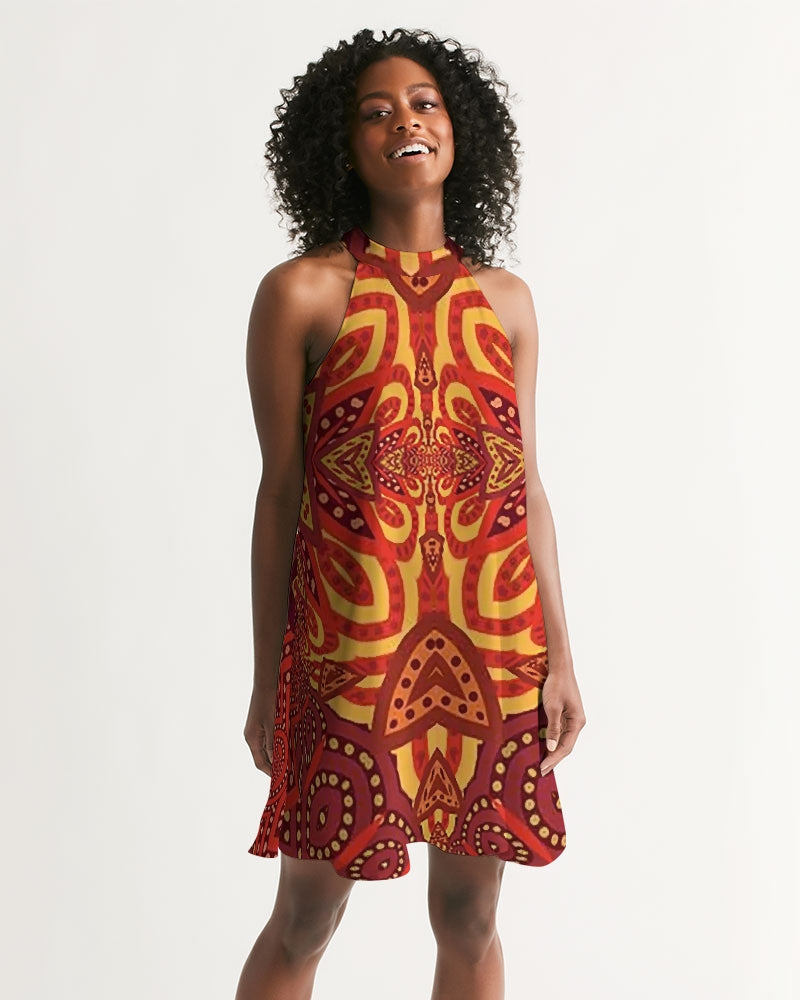 Rust 2 Women's Halter Dress