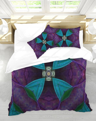 Night Flower King Duvet Cover Set