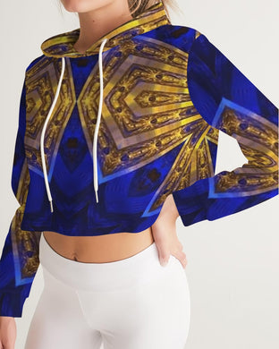 Lapiz Gold 1 Women's Cropped Hoodie