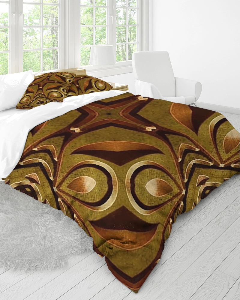 Wood Gold 3 Queen Duvet Cover Set