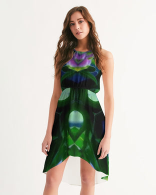 Vine 1 Women's High-Low Halter Dress
