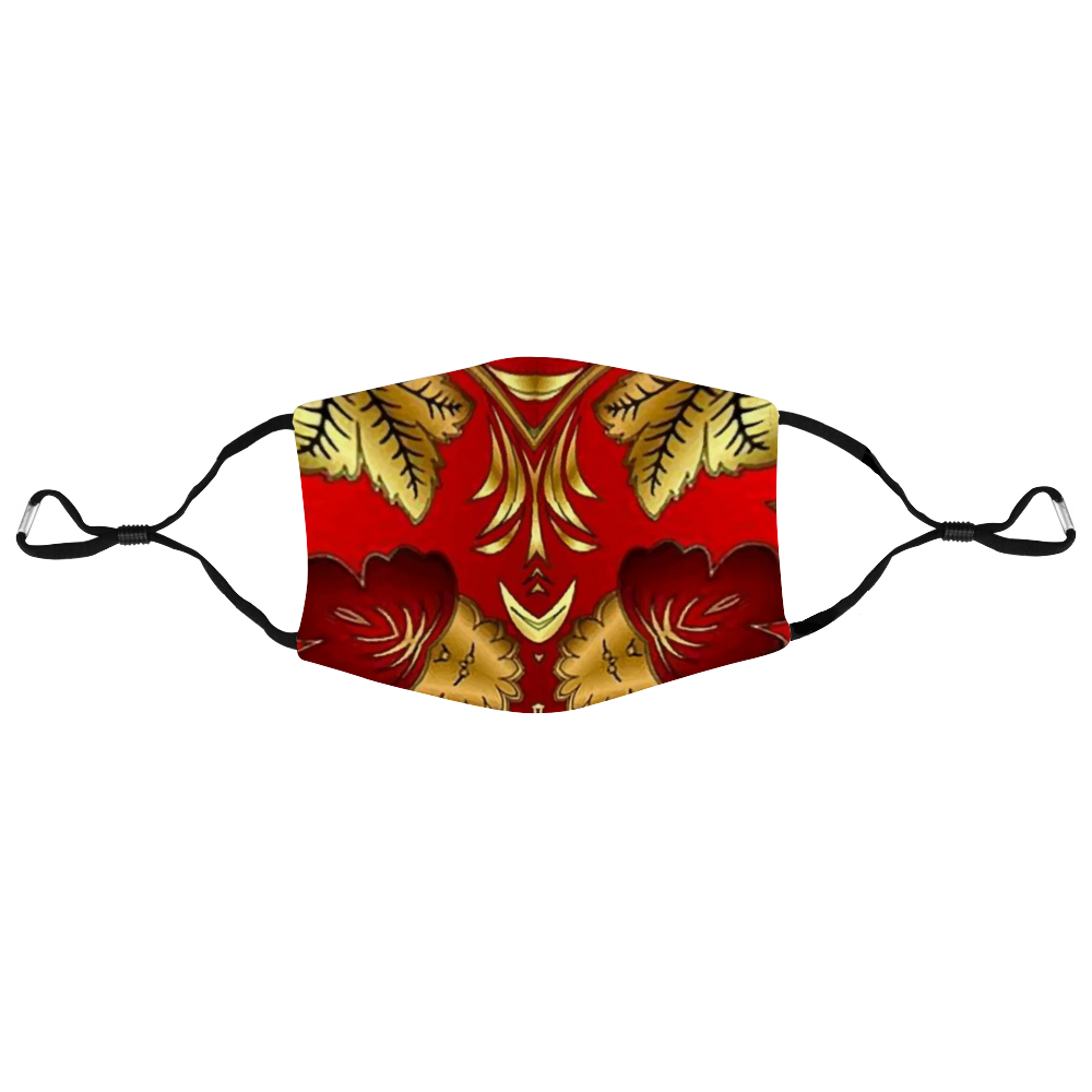 Red 2 Face Mouth Mask