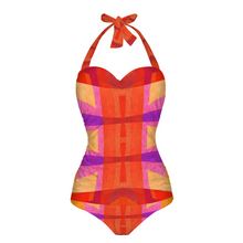 Indlæs billede til gallerivisning Leila 5 Women&#39;s Halterneck One Piece Swimsuit