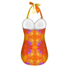 Carica l&#39;immagine nel visualizzatore di Gallery, Leila 7  Women&#39;s Halterneck One Piece Swimsuit