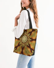 Cargar imagen en el visor de la galería, Wood Gold 1 Canvas Zip Tote