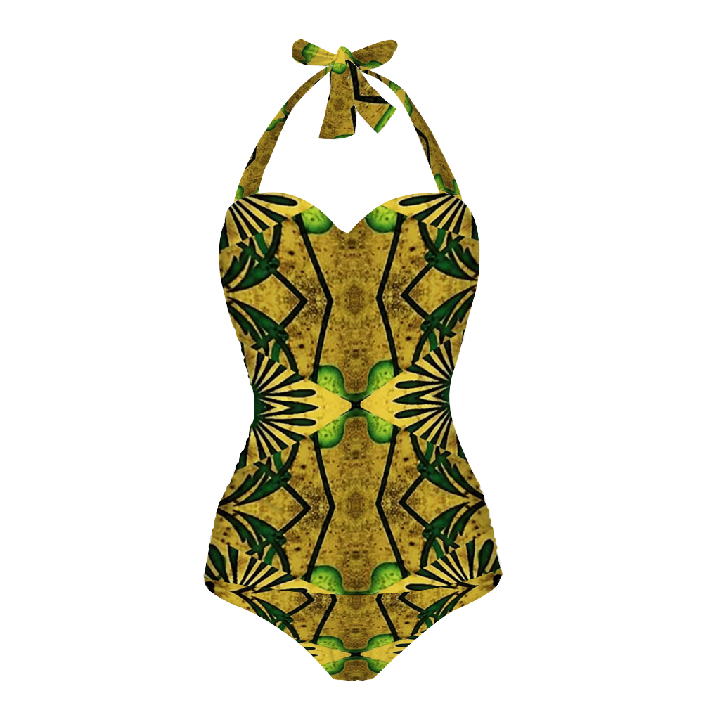 Ganjija 11 Women's Halterneck One Piece Swimsuit