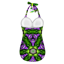 Afbeelding in Gallery-weergave laden, Violeta 1 Women&#39;s Halterneck One Piece Swimsuit
