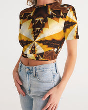 Afbeelding in Gallery-weergave laden, Melange 1 Women&#39;s Twist-Front Cropped Tee