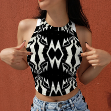 Load image into Gallery viewer, All Over Print Women&#39;s Sleeveless Top Crop Top Cropped Tank Top