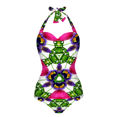 Florien 2 Women's Halterneck One Piece Swimsuit